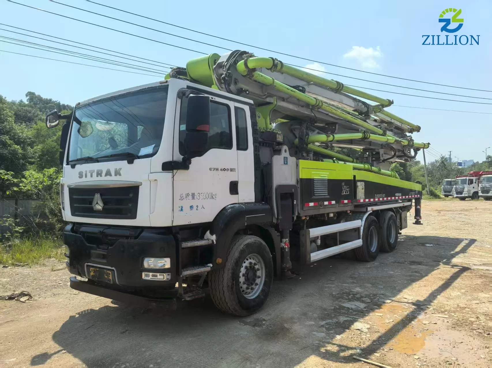High Quality 2021 Zoomlion Boom Pump 50m Truck- mounted Concrete Pump Truck on Sitrak Chassis
