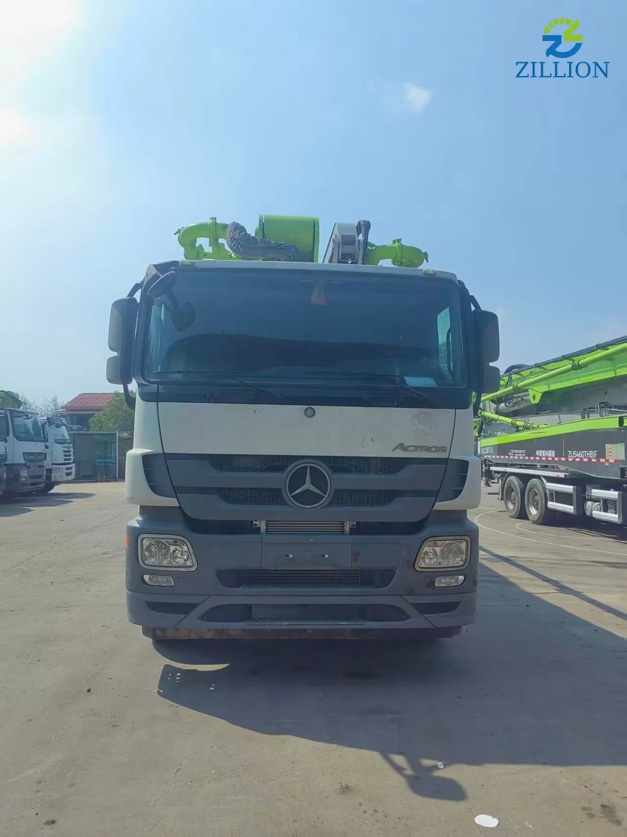 High Quality 2019 Zoomlion Boom Pump 56m Truck- mounted Concrete Pump Truck on Mercedes-Benz Chassis