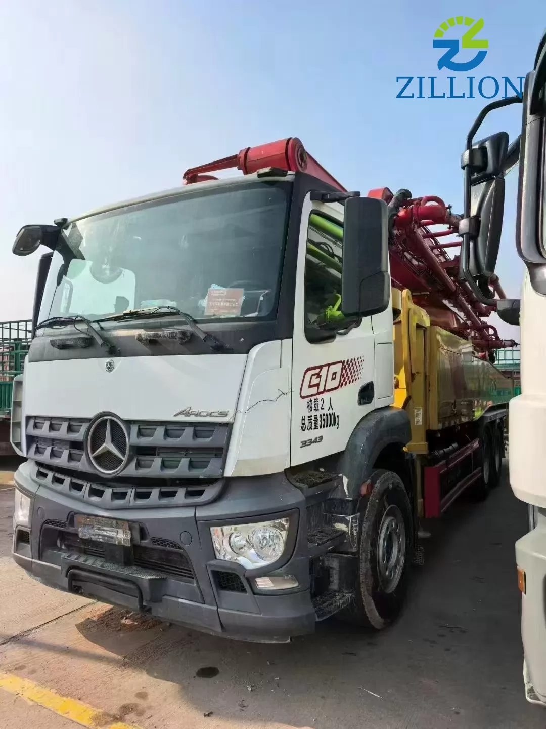 High Quality 2021 SANY Boom Pump 51m Truck- mounted Concrete Pump Car on Benz Chassis
