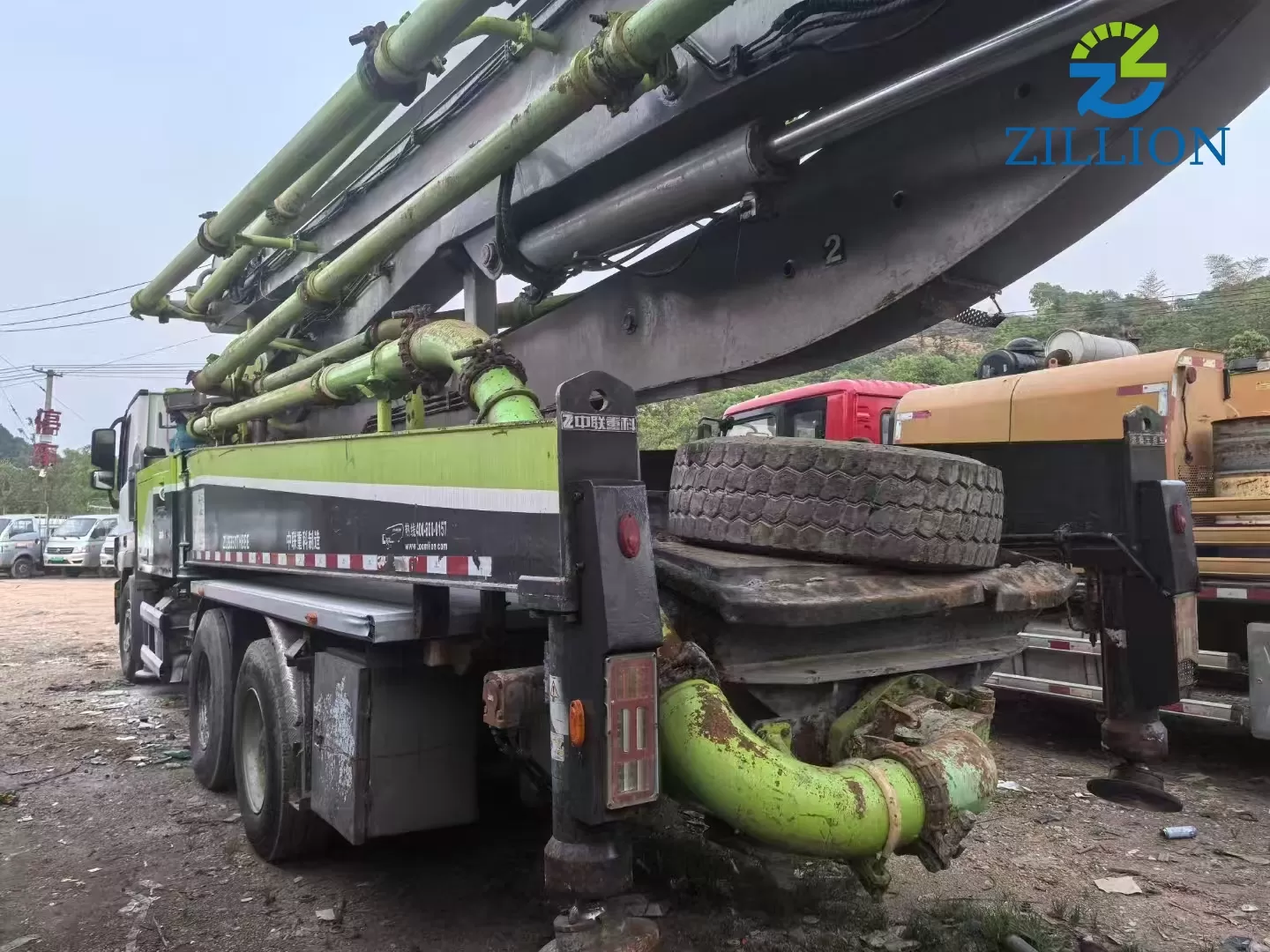 High Quality 2019 Zoomlion Boom Pump 47m Truck- mounted Concrete Pump Car on Benz Chassis