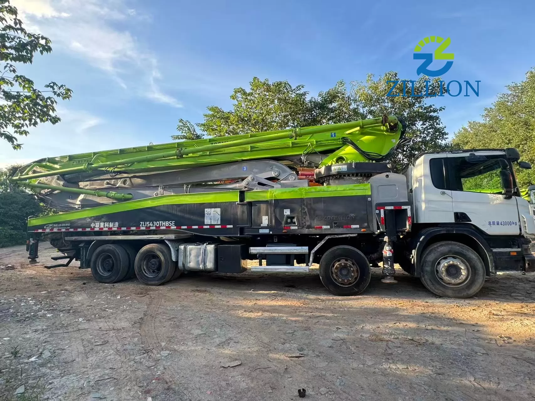 2014 Used Zoomlion 56M Concrete Pump Truck | Scania Chassis | Reliable High-Reach Solution