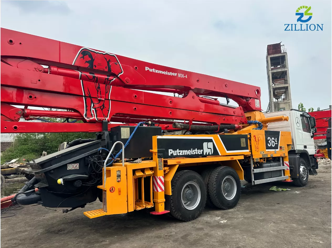 Putzmeister 36 m Truck-Mounted Concrete Pump (2012 Model) on Mercedes-Benz Chassis