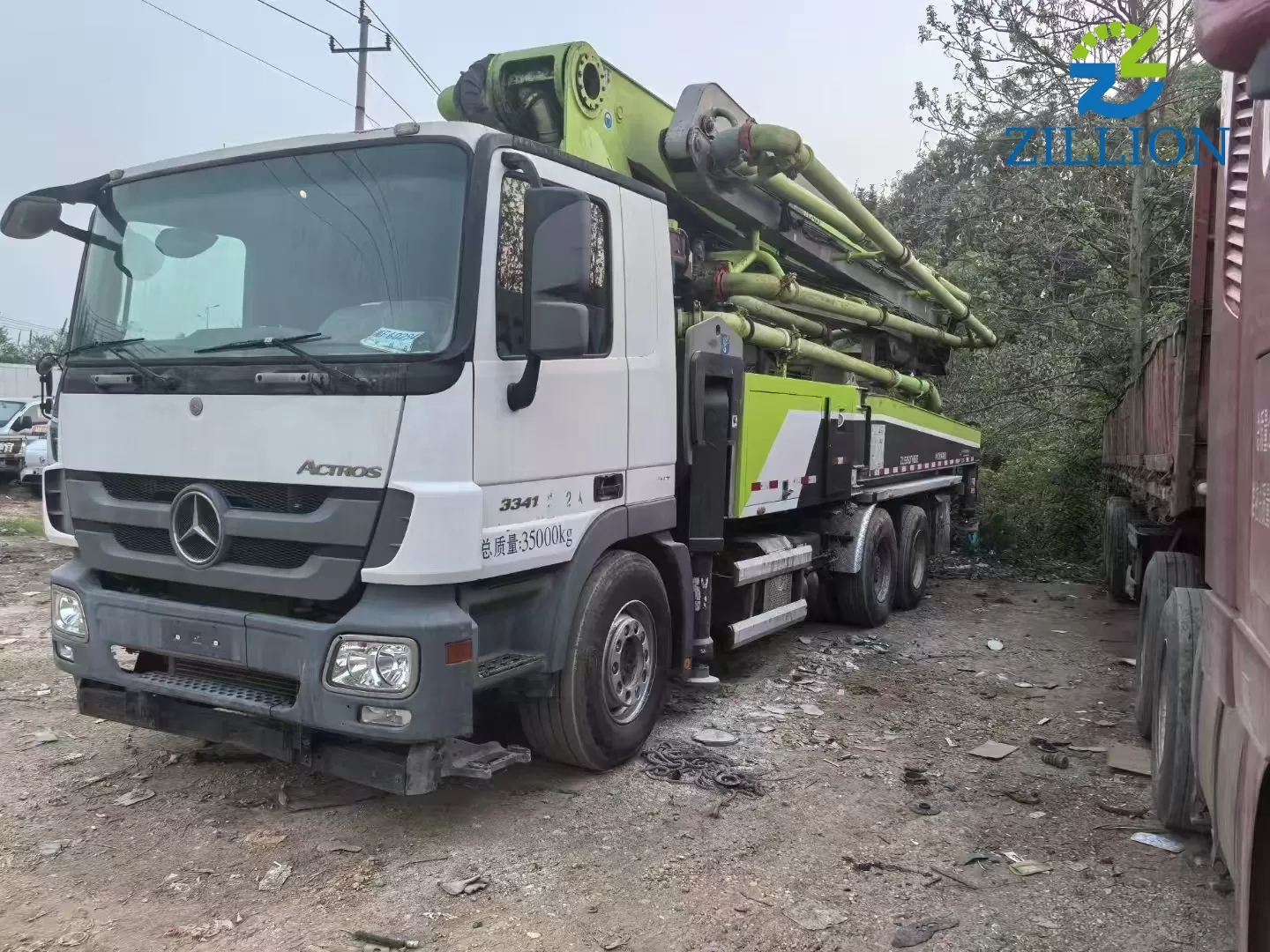 High Quality 2019 Zoomlion Boom Pump 47m Truck- mounted Concrete Pump Car on Benz Chassis
