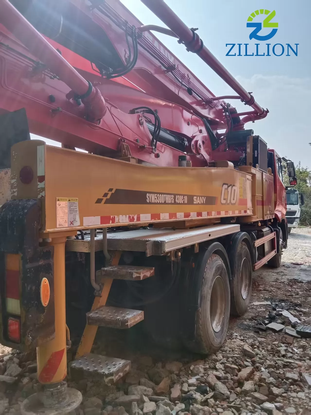 High Quality 2022 SANY Boom Pump 43m Truck- mounted Concrete Pump Car on SANY Chassis