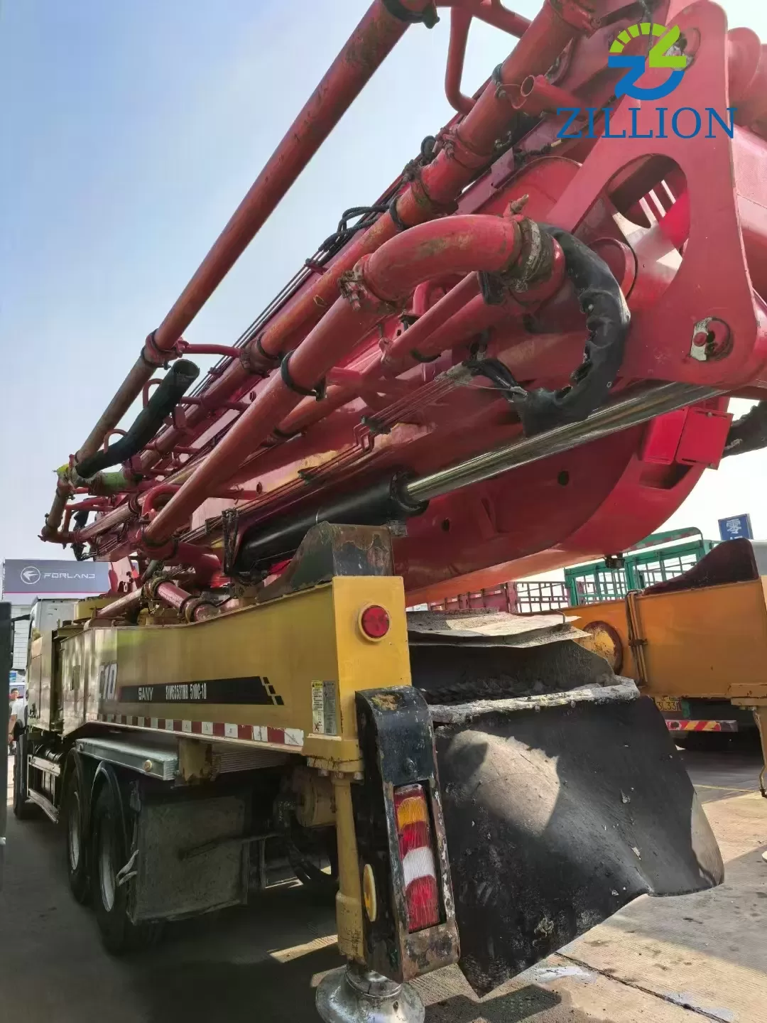 High Quality 2021 SANY Boom Pump 51m Truck- mounted Concrete Pump Car on Benz Chassis
