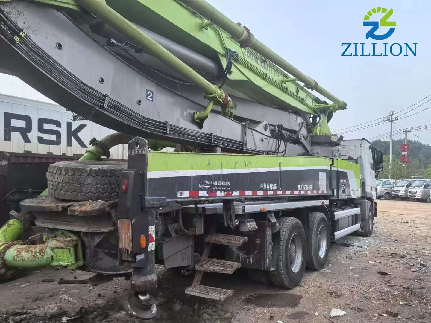 High Quality 2019 Zoomlion Boom Pump 47m Truck- mounted Concrete Pump Car on Benz Chassis