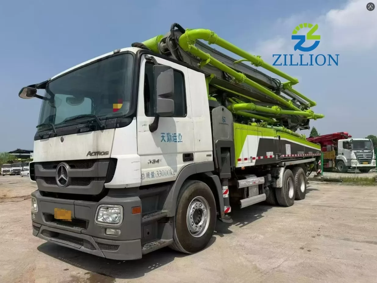 2018 Used Zoomlion 49M Concrete Pump Truck | Mercedes-Benz Chassis | Reliable High-Reach Solution