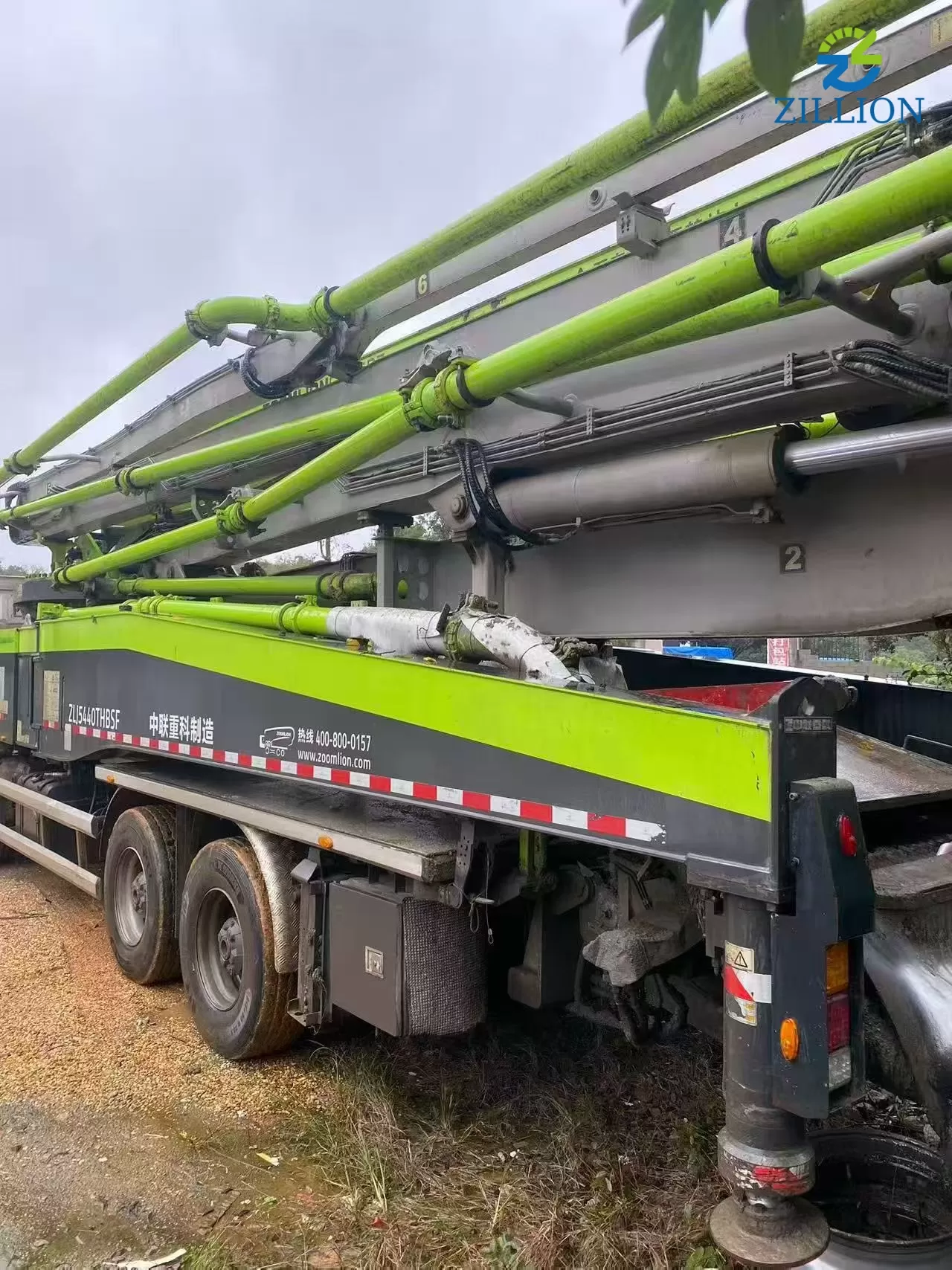 2021 Zoomlion 56m Truck-Mounted Concrete Boom Pump on Scania Chassis