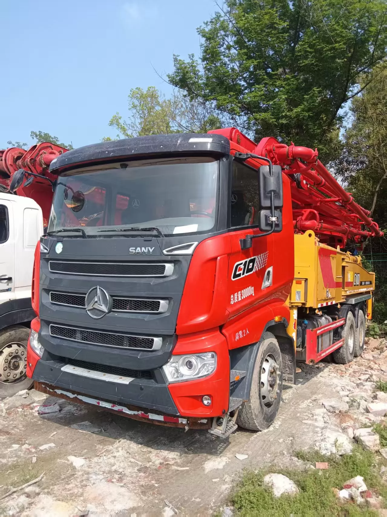 High Quality 2022 SANY Boom Pump 43m Truck- mounted Concrete Pump Car on SANY Chassis