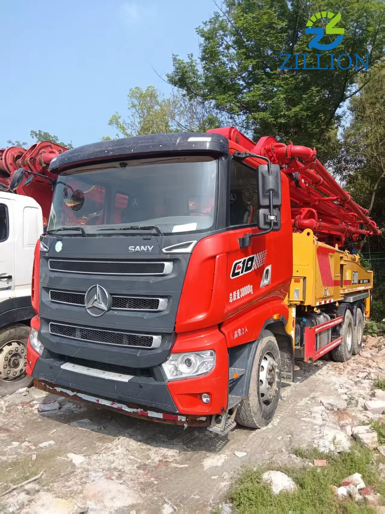 High Quality 2022 SANY Boom Pump 43m Truck- mounted Concrete Pump Car on SANY Chassis