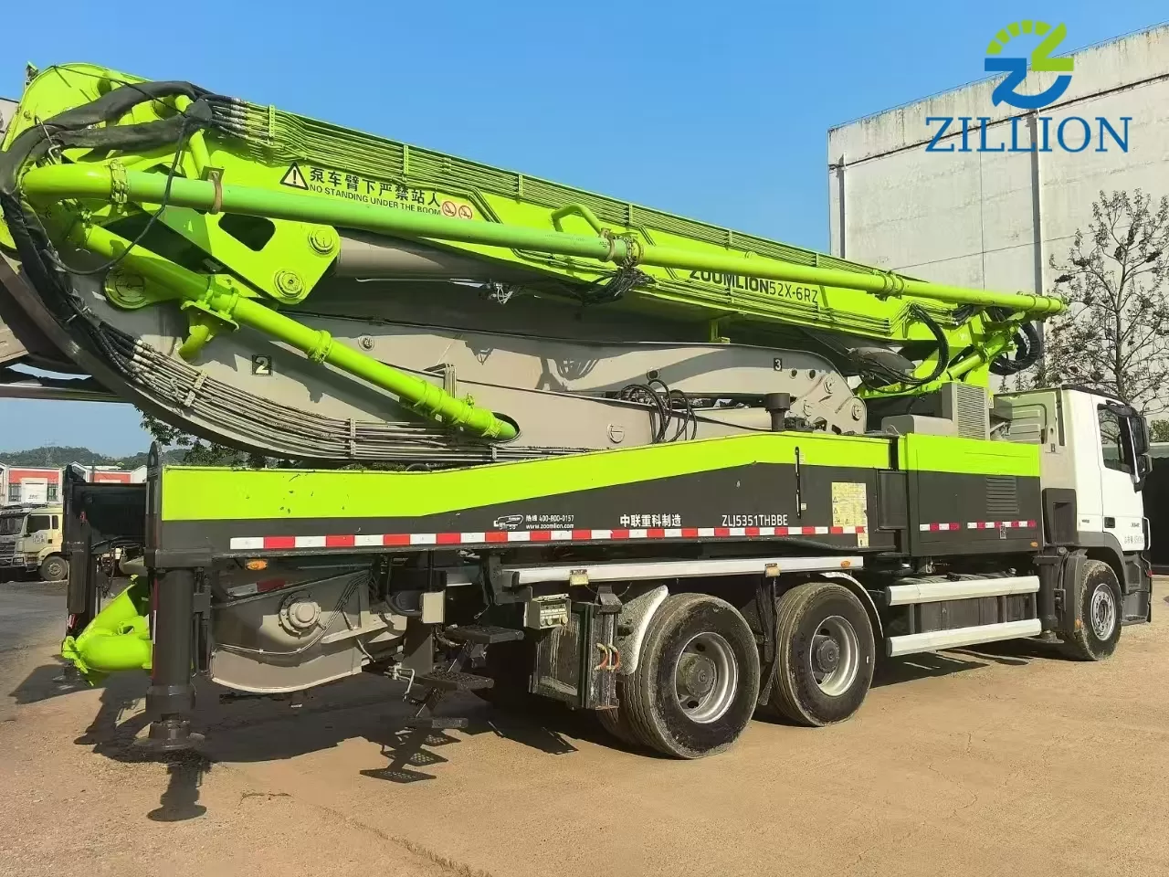 High Quality 2020 Zoomlion Boom Pump 52m Truck- mounted Concrete Pump Car on Benz Chassis