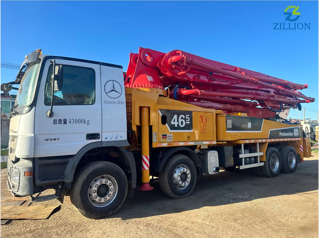Putzmeister 46 m Truck-Mounted Concrete Pump (2013 Model) on Mercedes-Benz Chassis