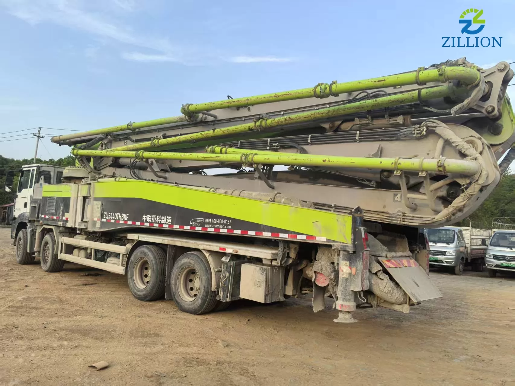 High Quality 2022 Zoomlion Boom Pump 63m Truck- mounted Concrete Pump Car on Sitrak Chassis
