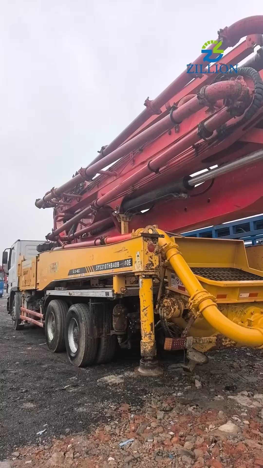 2012 SANY 40m Truck-Mounted Concrete Pump Truck with Mercedes-Benz Chassis