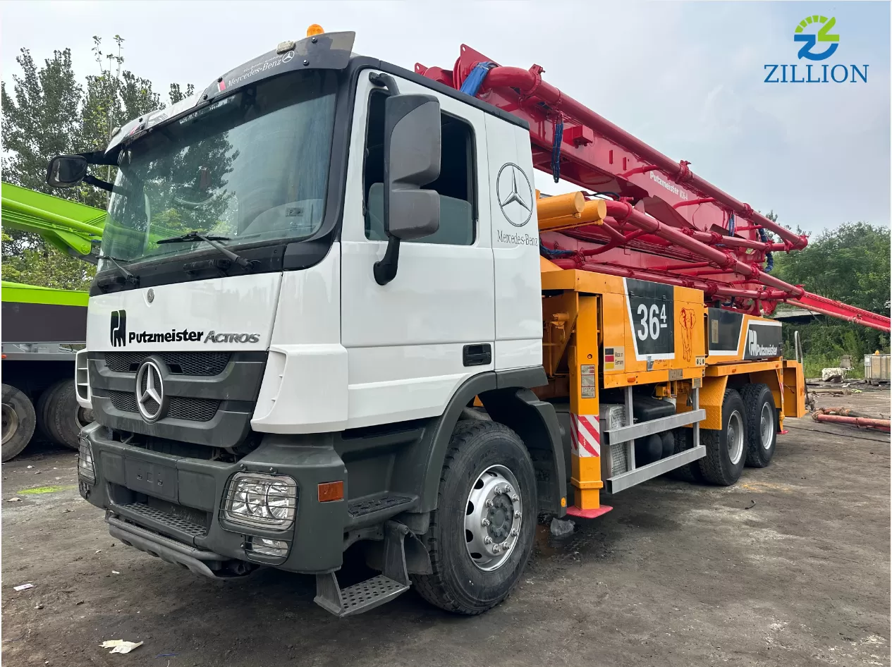 Putzmeister 36 m Truck-Mounted Concrete Pump (2012 Model) on Mercedes-Benz Chassis