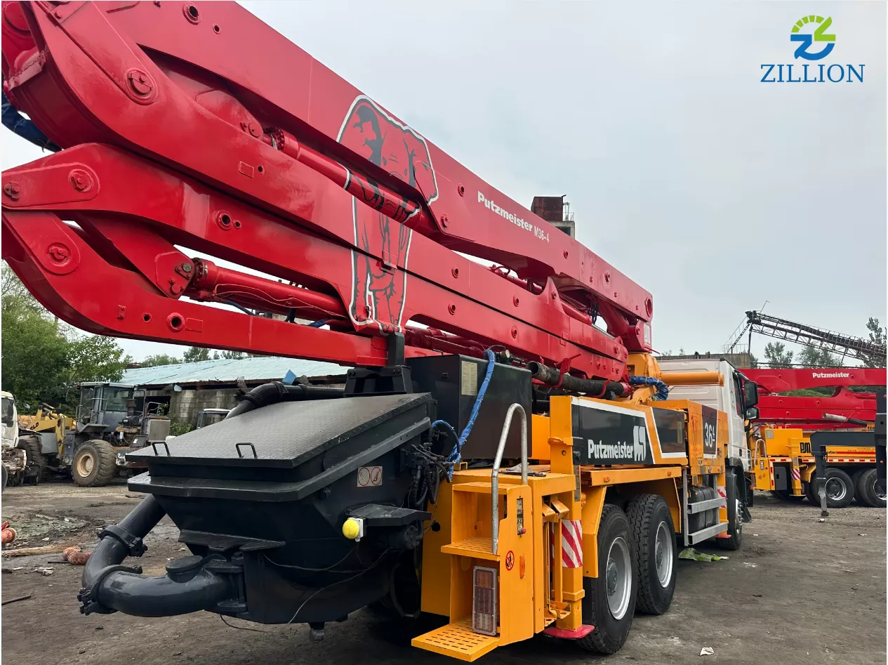 Putzmeister 36 m Truck-Mounted Concrete Pump (2012 Model) on Mercedes-Benz Chassis