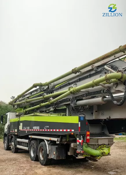 High Quality 2021 Zoomlion Boom Pump 63m Truck- mounted Concrete Pump Car on Benz Chassis