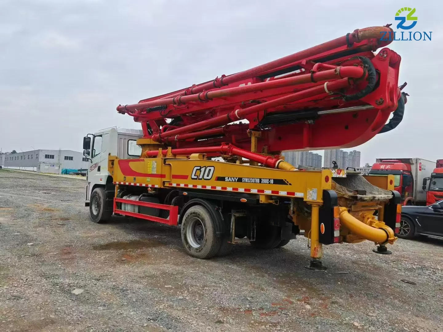SANY 39 m Truck-Mounted Concrete Pump (2020 Model) on SANY Chassis