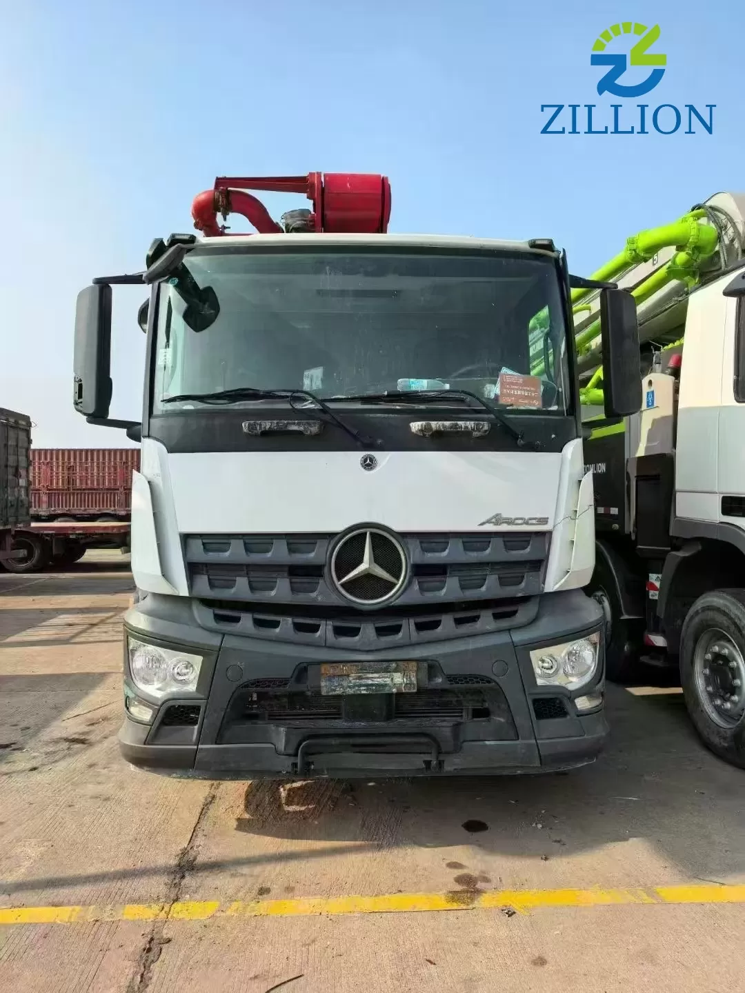 High Quality 2021 SANY Boom Pump 51m Truck- mounted Concrete Pump Car on Benz Chassis