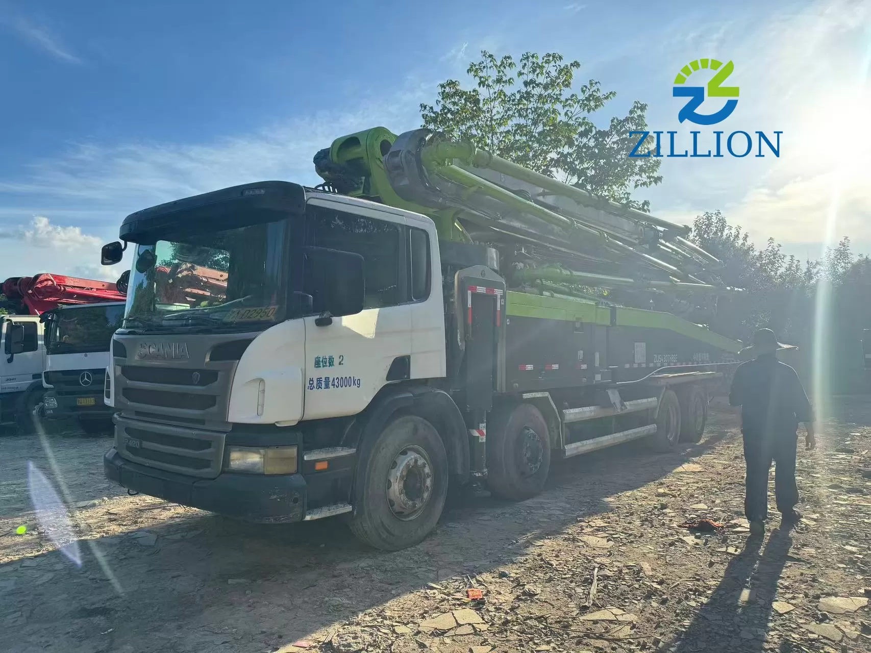 2014 Used Zoomlion 56M Concrete Pump Truck | Scania Chassis | Reliable High-Reach Solution