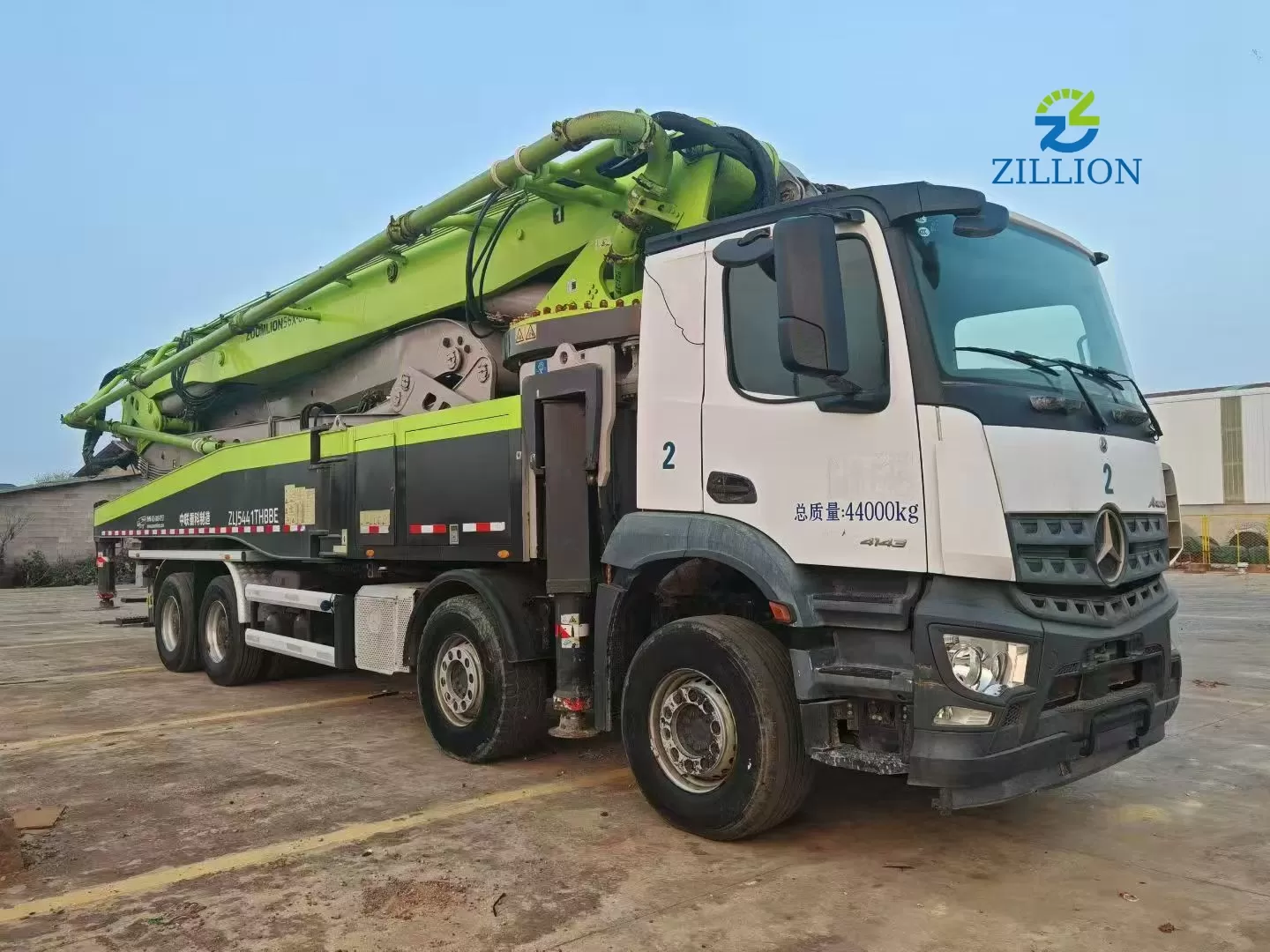 Used 2021 Zoomlion 56M Concrete Pump Truck &ndash; Mercedes-Benz Engineered Chassis