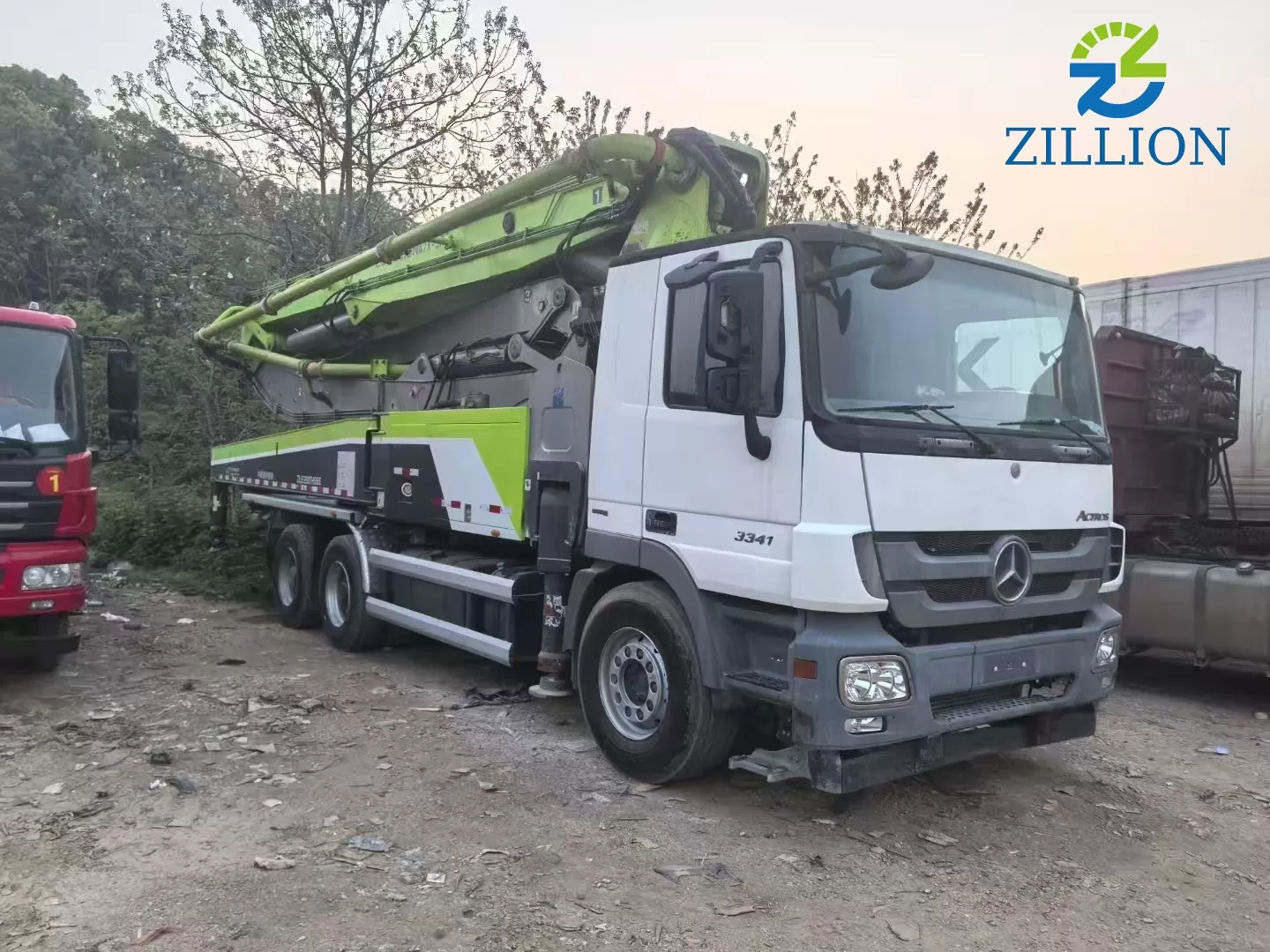 High Quality 2019 Zoomlion Boom Pump 47m Truck- mounted Concrete Pump Car on Benz Chassis