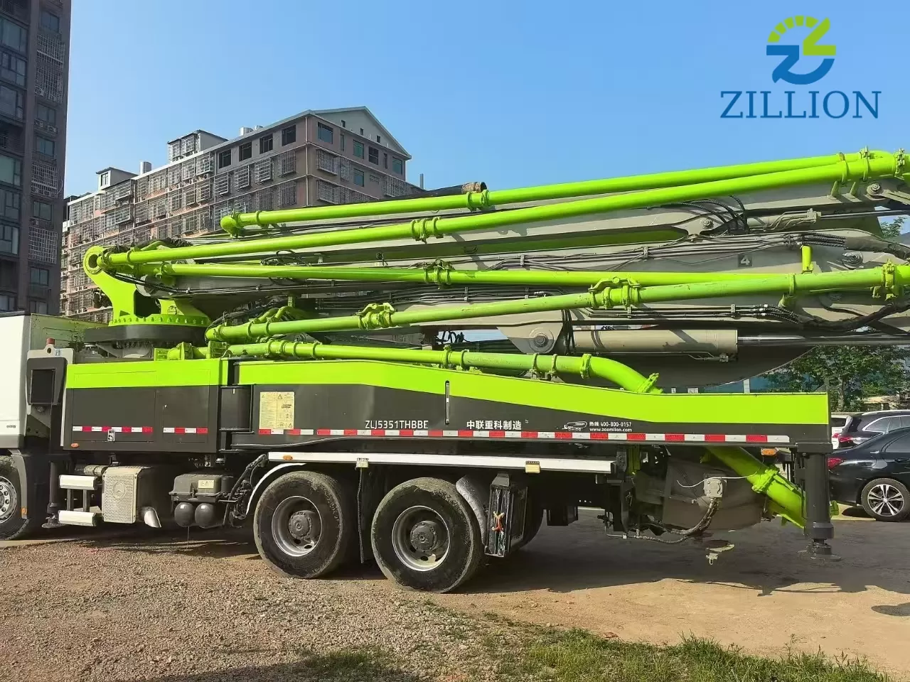 High Quality 2020 Zoomlion Boom Pump 52m Truck- mounted Concrete Pump Car on Benz Chassis