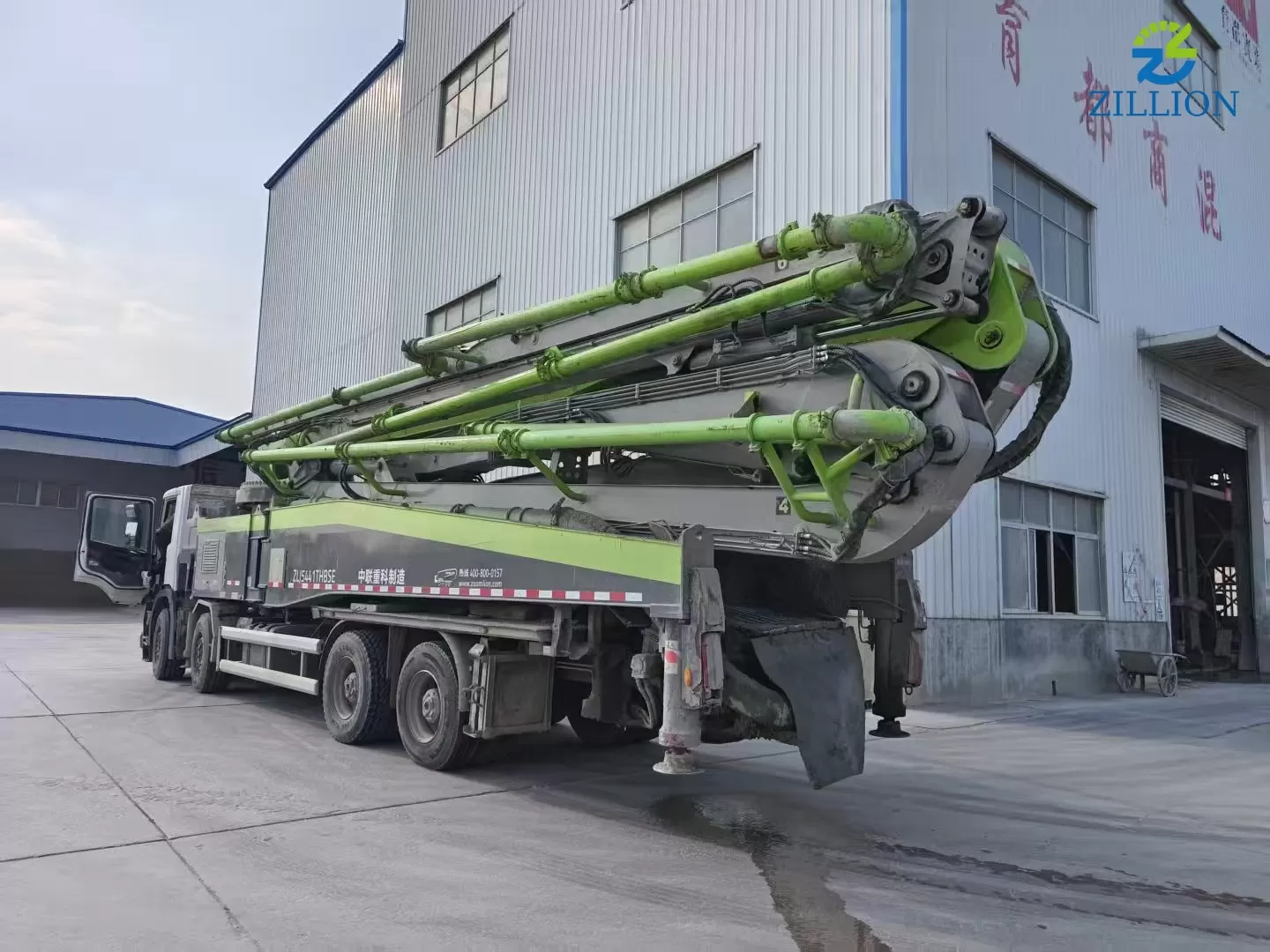 High Quality 2020 Zoomlion Boom Pump 63m Truck- mounted Concrete Pump Car on Scania Chassis