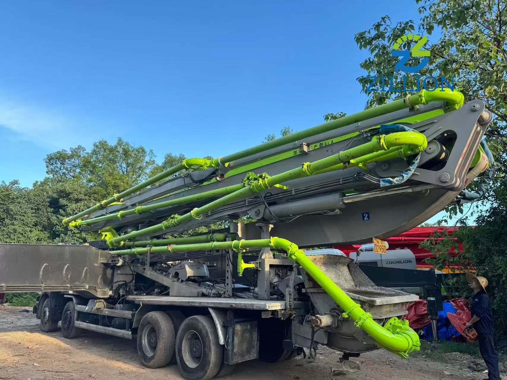2014 Used Zoomlion 56M Concrete Pump Truck | Scania Chassis | Reliable High-Reach Solution