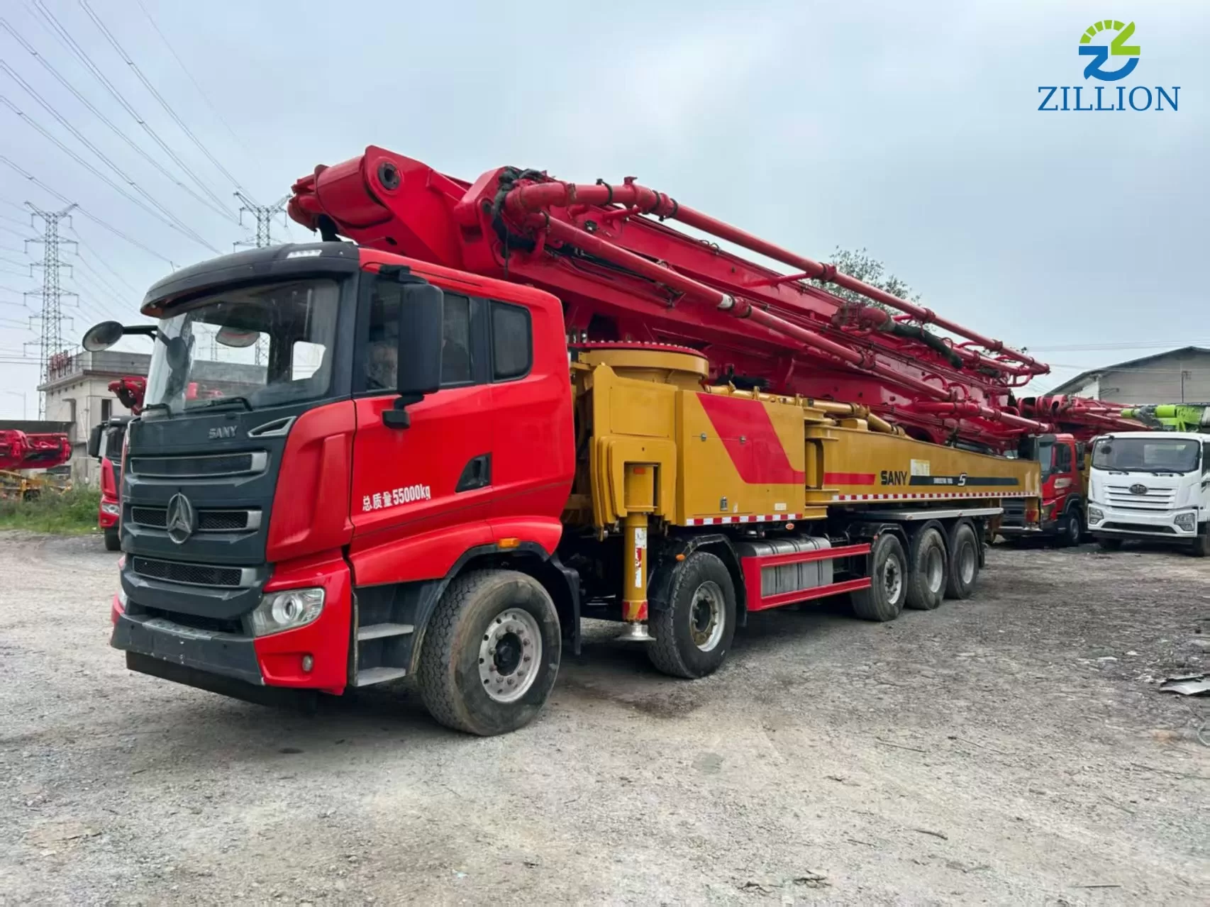 2023 SANY 71m Truck-Mounted Concrete Boom Pump on SANY Chassis