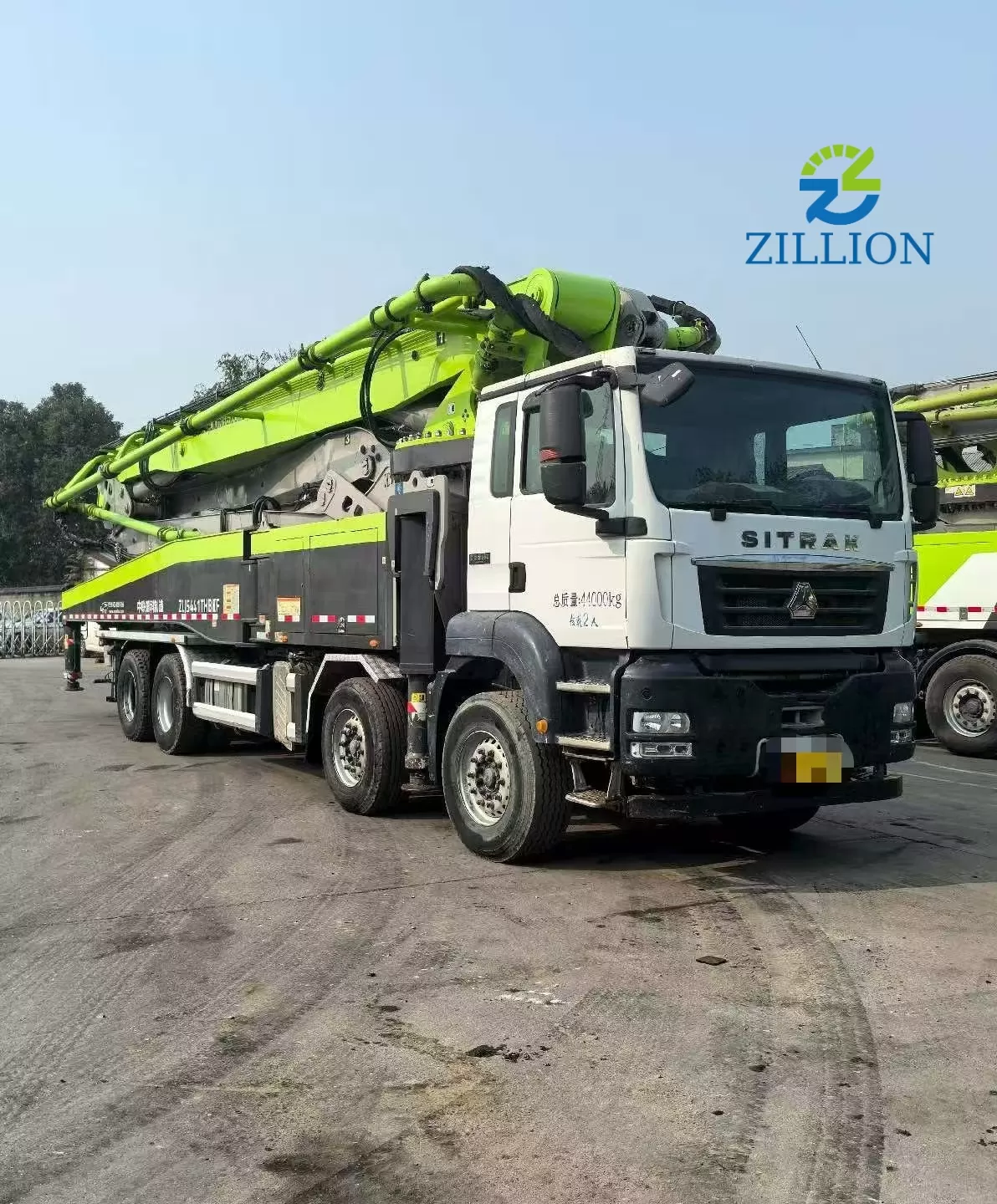 2021 Zoomlion 56m Truck-Mounted Concrete Pump Truck with Sitrak Chassis