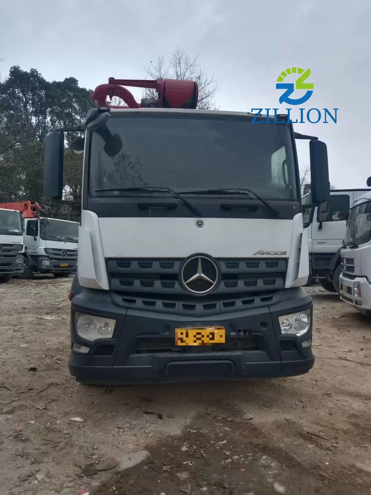 2020 SANY 52m Truck-Mounted Concrete Pump Truck with Mercedes-Benz Chassis